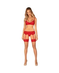 OBSESSIVE INGRIDIA SET TRES PIEZAS ROJO XS S