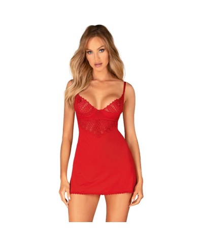 OBSESSIVE INGRIDIA CHEMISE TANGA ROJO XS S