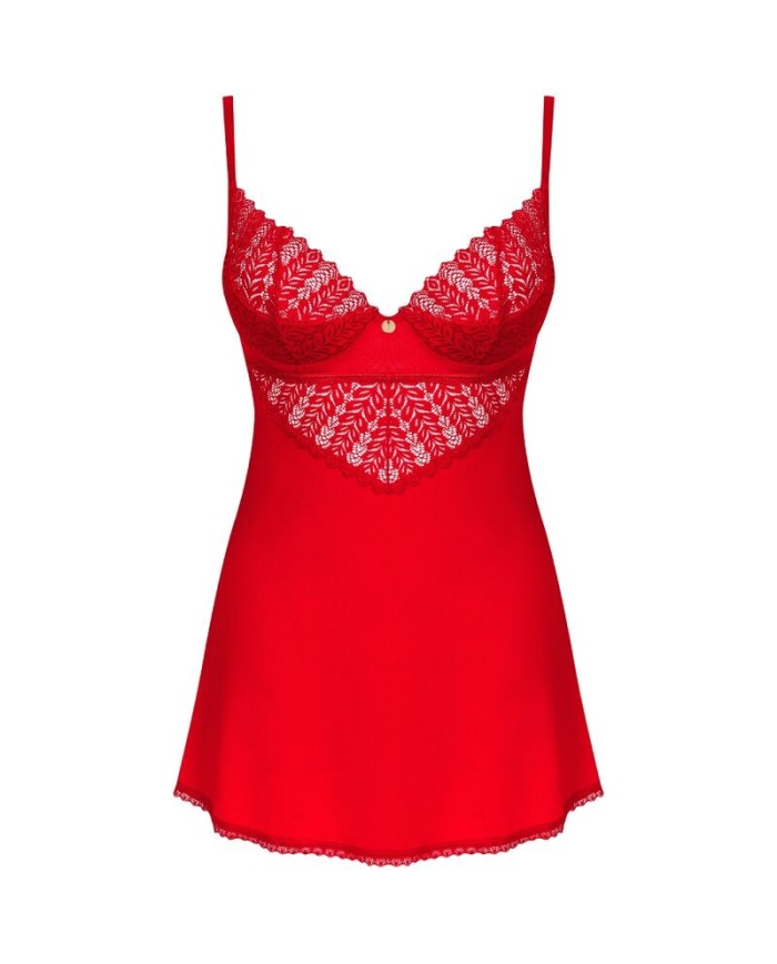 OBSESSIVE INGRIDIA CHEMISE TANGA ROJO XS S