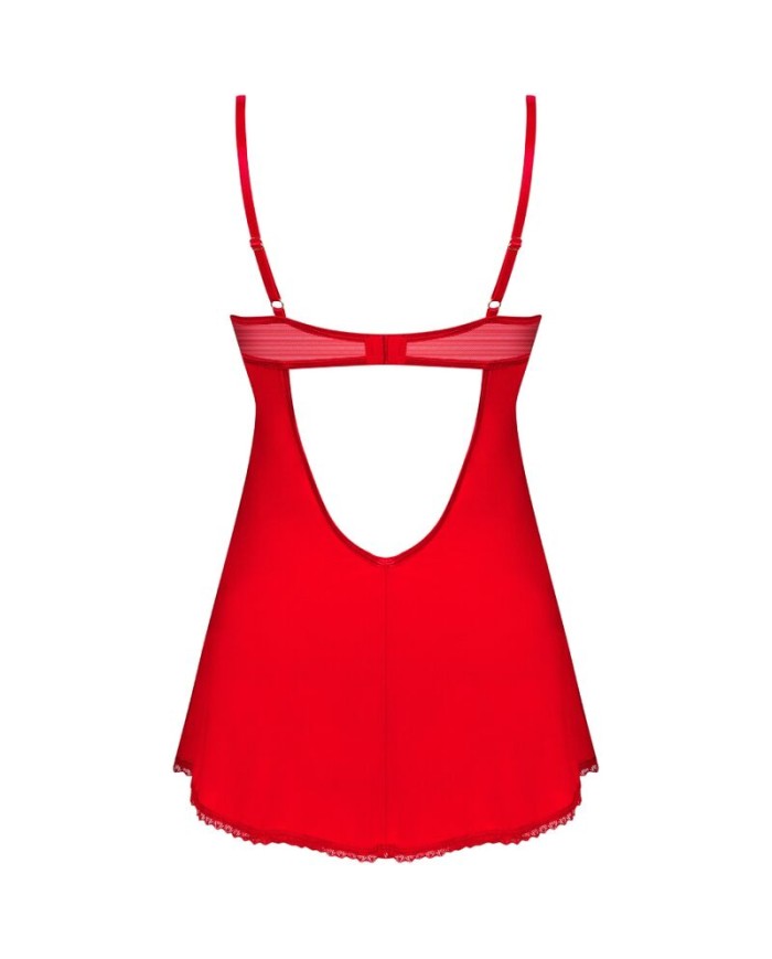 OBSESSIVE INGRIDIA CHEMISE TANGA ROJO XS S