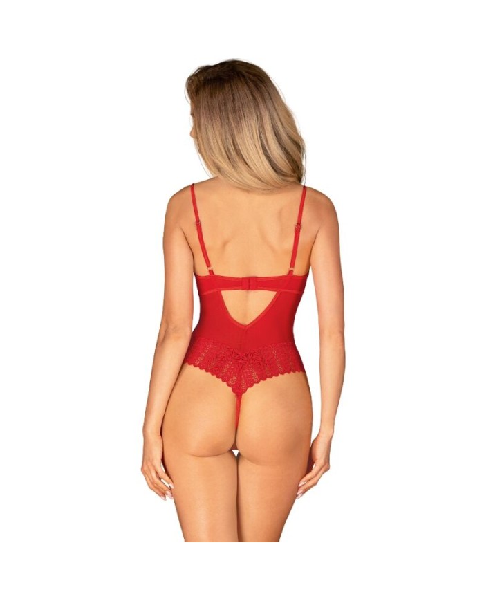 OBSESSIVE INGRIDIA CROTCHLESS TEDDY ROJO XS S