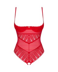 OBSESSIVE INGRIDIA CROTCHLESS TEDDY ROJO XS S