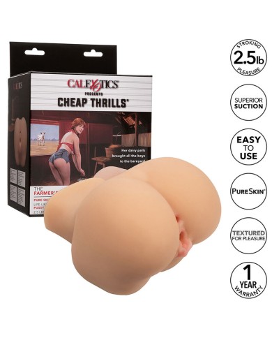 CALEXOTICS THE FARMERS DAUGHTER DOBLE MASTURBADOR REALISTICO NATURAL