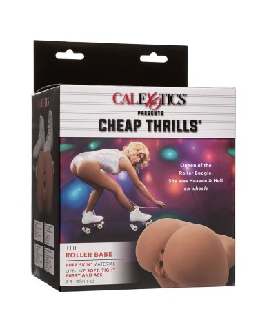 CALEXOTICS THE ROLLER BABE DOBLE MASTURBADOR REALISTICO NATURAL