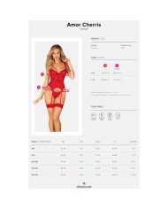 OBSESSIVE AMOR CHERRIS CORSET TANGA S M