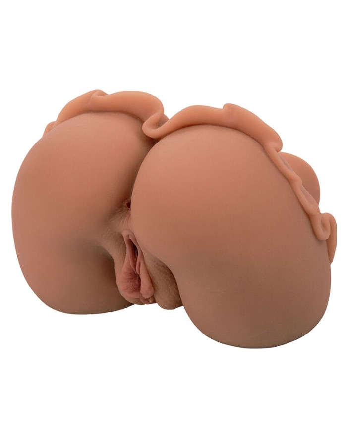 CALEXOTICS THE HOMECOMING QUEEN DOBLE MASTURBADOR REALISTICO CARAMELO