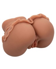 CALEXOTICS THE HOMECOMING QUEEN DOBLE MASTURBADOR REALISTICO CARAMELO