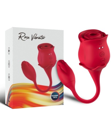 ARMONY ROSA SUCCIONADOR DE CLITORIS VIBRADOR 10 MODOS ROJO