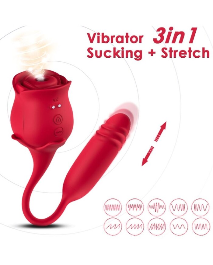 ARMONY ROSEKNIGTH SUCCIONADOR CLITORIS VIBRADOR ROJO