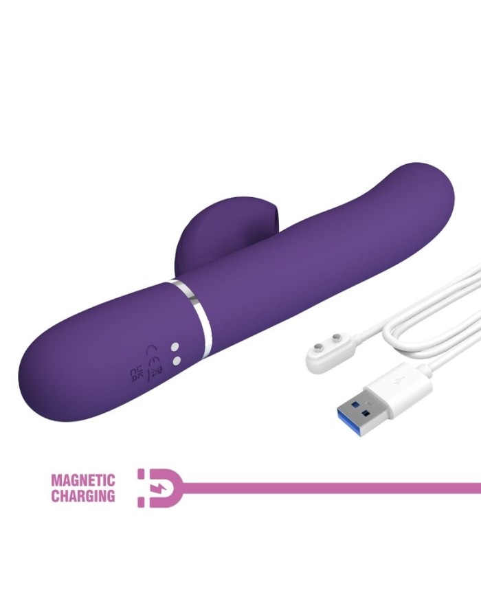 PRETTY LOVE PERLITA VIBRADOR PUNTO G 3 EN 1 MULTIFUNCIoN MORADO