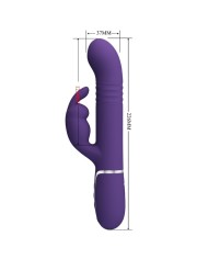 PRETTY LOVE COALE VIBRADOR RABBIT 4 EN 1 MORADO