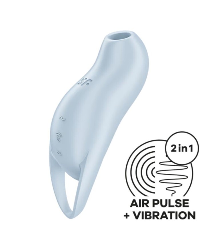 SATISFYER POCKET PRO 1 ESTIMULADOR CLiTORIS AZUL CLARO