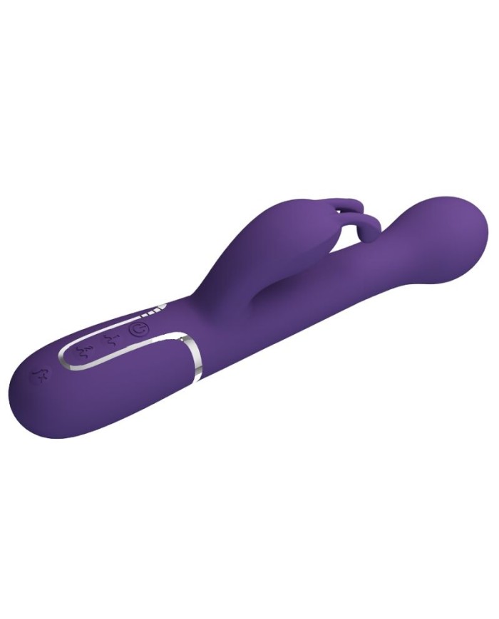 PRETTY LOVE DEJON VIBRADOR RABBIT 3 EN 1 MULTIFUNCIoN MORADO