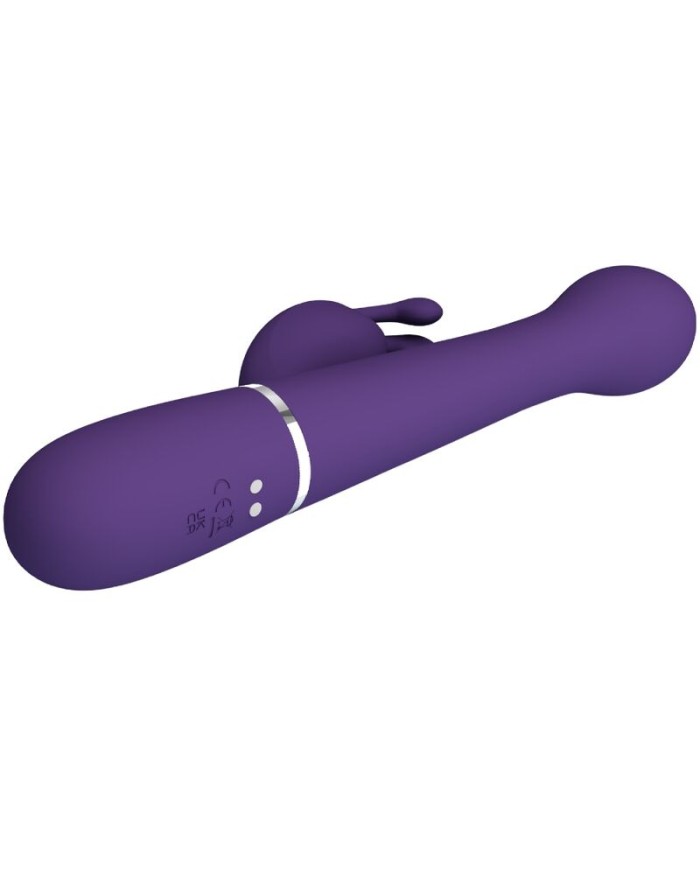 PRETTY LOVE DEJON VIBRADOR RABBIT 3 EN 1 MULTIFUNCIoN MORADO