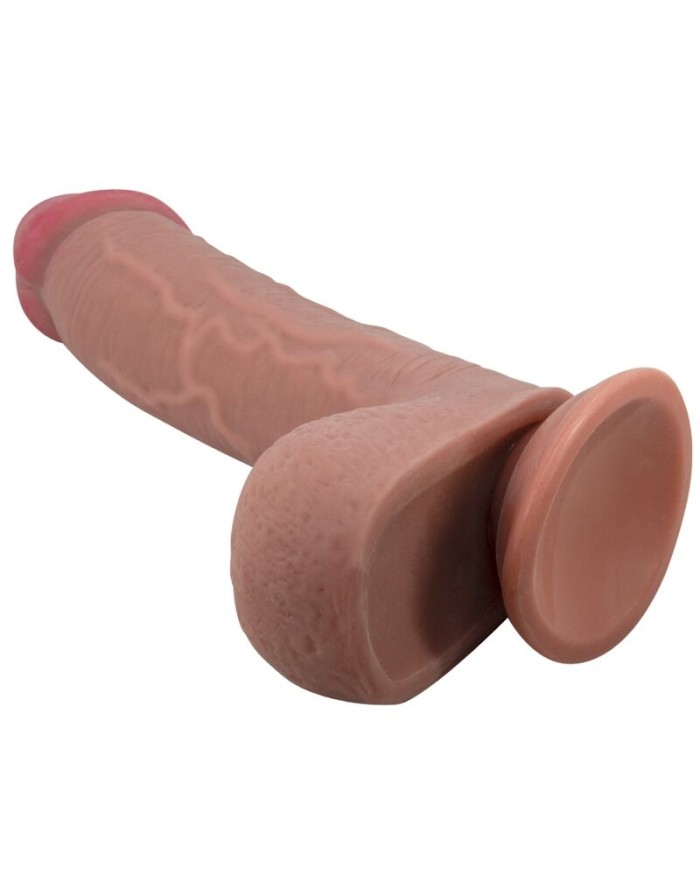 PRETTY LOVE SLIDING SKIN SERIES DILDO REALiSTICO CON VENTOSA PIEL DESLIZANTE MULATO 234 CM