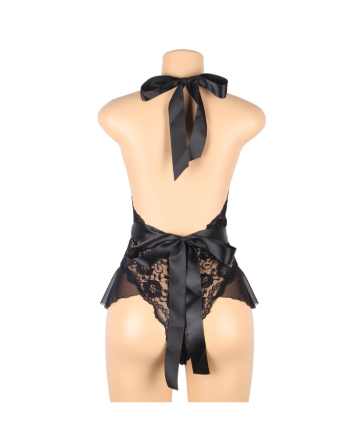 QUEEN LINGERIE TEDDY ESCOTADO DE ENCAJES L XL