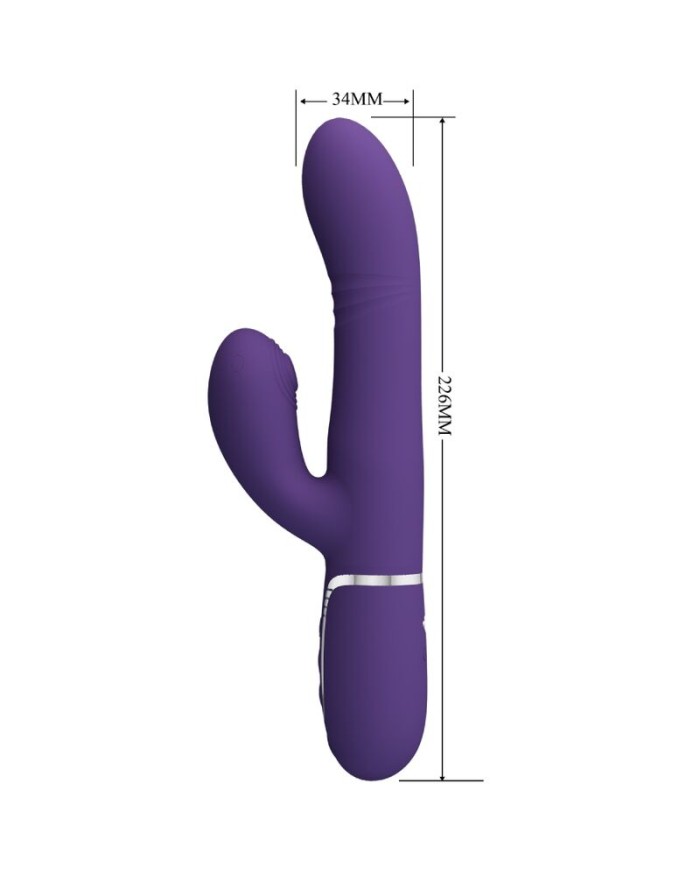 PRETTY LOVE VIBRADOR PUNTO G MULTIFUNCIoN MORADO