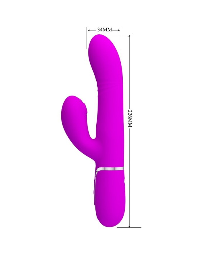 PRETTY LOVE VIBRADOR PUNTO G MULTIFUNCIoN FUCSIA