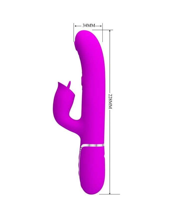 PRETTY LOVE VIBRADOR RABBIT CON LICKING FUCSIA