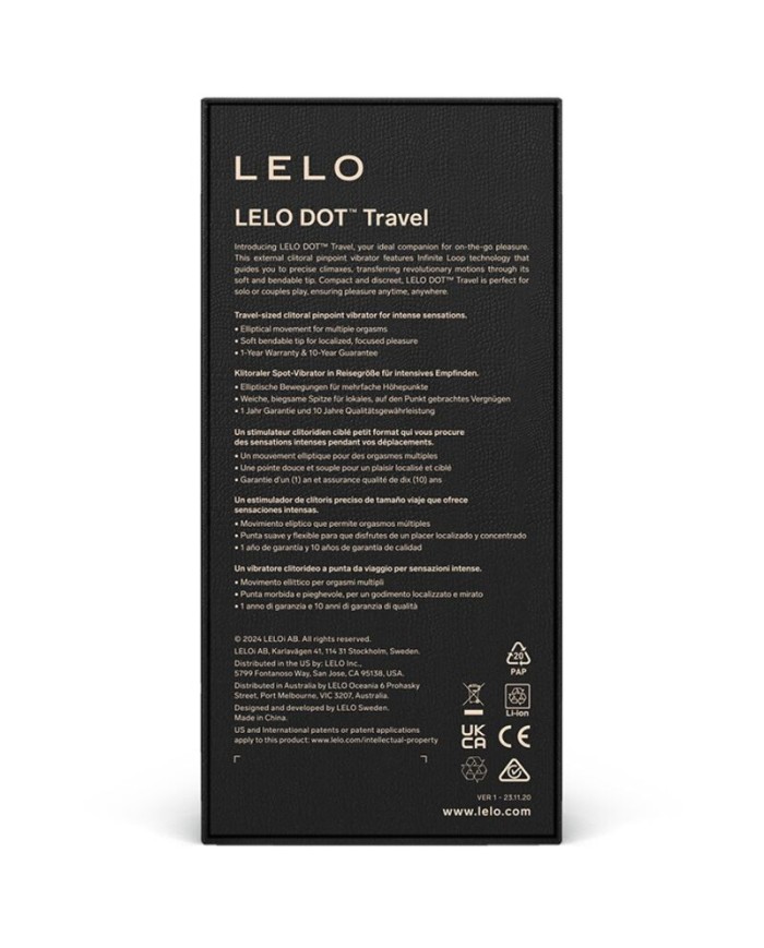 LELO DOT TRAVEL ESTIMULADOR DE CLiTORIS ROSA