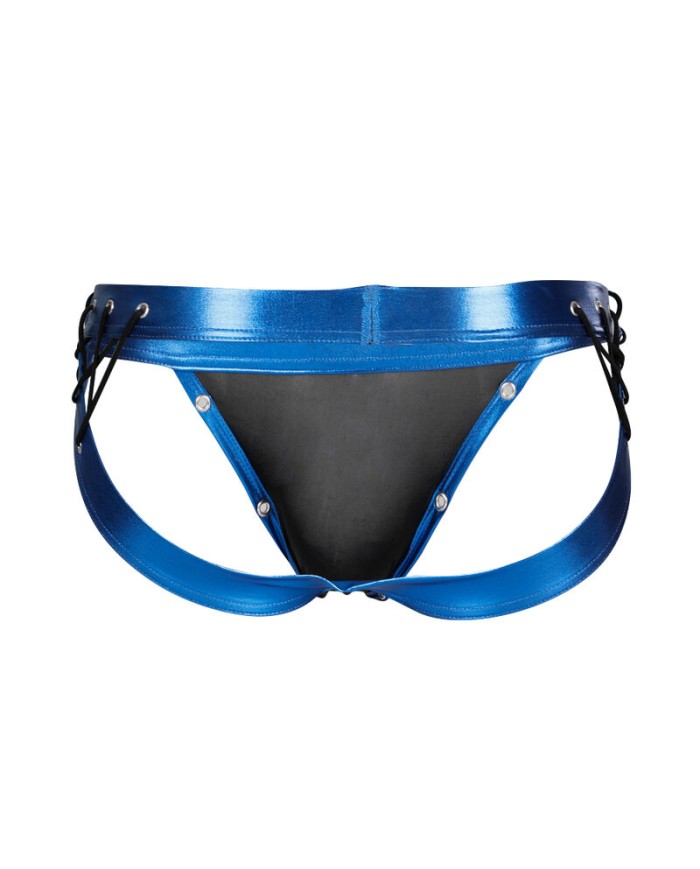 CUT4MEN JOCKSTRAP DESIRE CUERO AZUL XL