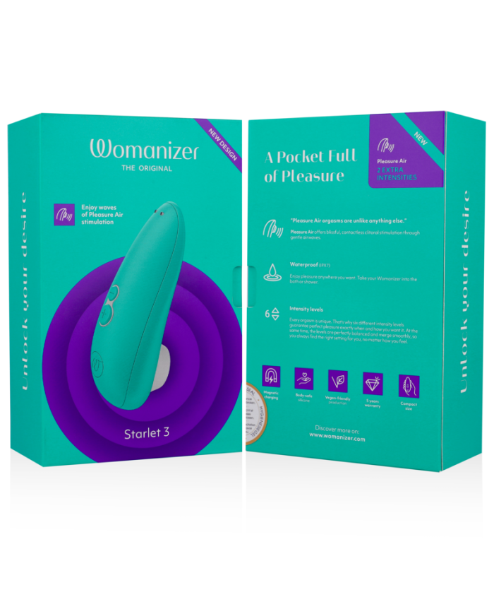 WOMANIZER STARLET 3 ESTIMULADOR CLiTORIS TURQUESA