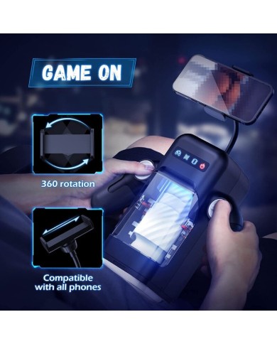 GAME CUP MASTURBADOR MASCULINO CON VIBRACION Y FUNCION CALOR CON SOPORTE PARA MOVILES NEGRO GAME CUP MASTURBADOR MASCULINO CON VIBRACION Y FUNCION CALOR CON SOPORTE PARA MOVILES NEGRO