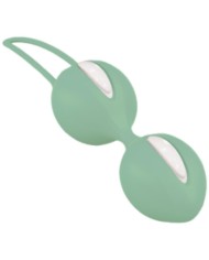 FUN FACTORY SMARTBALLS DUO BOLAS PELVICAS BLANCO VERDE PISTACHO