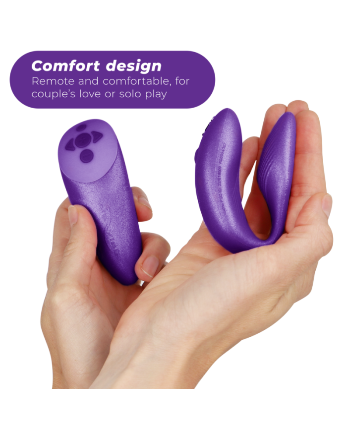 WE VIBE CHORUS VIBRADOR PAREJAS CON CONTROL SQUEEZE LILA