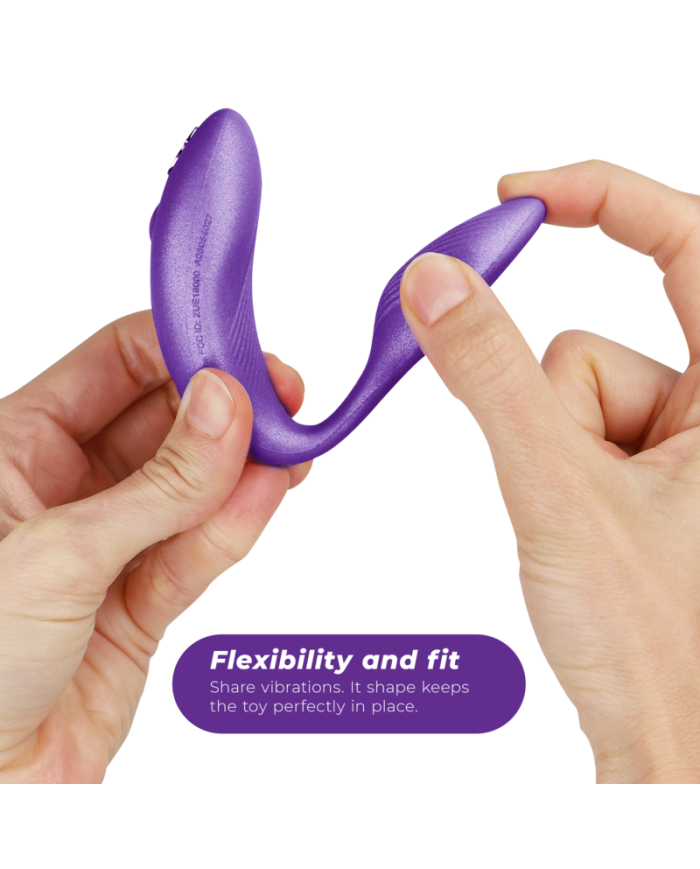 WE VIBE CHORUS VIBRADOR PAREJAS CON CONTROL SQUEEZE LILA