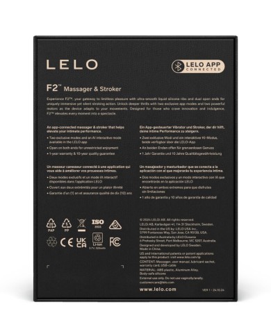 LELO F2S TEAL MASTURBADOR MASCULINO AZUL LELO F2S TEAL MASTURBADOR MASCULINO AZUL