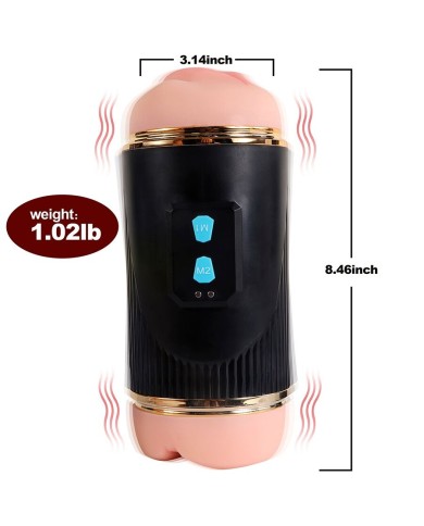 SHEQU KAY MASTURBADOR DOBLE CON VIBRACION DUAL BOCA Y VAGINA SHEQU KAY MASTURBADOR DOBLE CON VIBRACION DUAL BOCA Y VAGINA