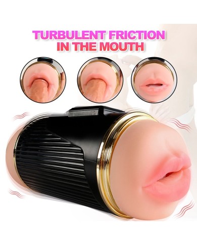 SHEQU KAY MASTURBADOR DOBLE CON VIBRACION DUAL BOCA Y VAGINA SHEQU KAY MASTURBADOR DOBLE CON VIBRACION DUAL BOCA Y VAGINA