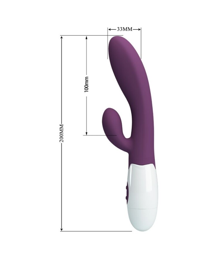 PRETTY LOVE ALVIS VIBRADOR RABBIT PUNTO G MORADO