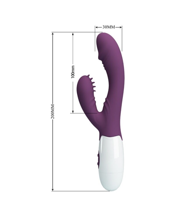 PRETTY LOVE ANDRE VIBRADOR RABBIT ESTIMULADOR PUNTO G MORADO