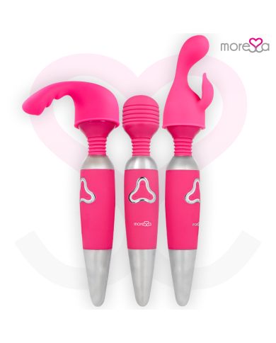 MORESSA ODILON WAND POTENTE MOTOR MAS DOS CABEZALES PREMIUM SILICONE RECARGABLE MORESSA ODILON WAND POTENTE MOTOR MAS DOS CABEZALES PREMIUM SILICONE RECARGABLE