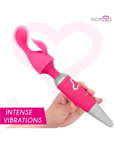 MORESSA ODILON WAND POTENTE MOTOR MAS DOS CABEZALES PREMIUM SILICONE RECARGABLE MORESSA ODILON WAND POTENTE MOTOR MAS DOS CABEZALES PREMIUM SILICONE RECARGABLE