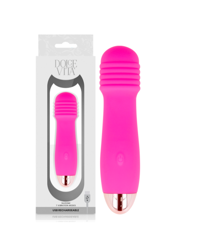 DOLCE VITA VIBRADOR RECARGABLE THREE ROSA 7 VELOCIDADES DOLCE VITA VIBRADOR RECARGABLE THREE ROSA 7 VELOCIDADES
