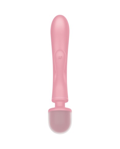 SATISFYER TRIPLE LOVER MASAJEADOR VIBRADOR RABBIT ROSA