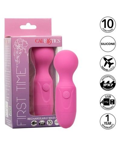 CALEXOTICS FIRST TIME MASAJEADOR RECARGABLE 10 VIBRACIONES ROSA CALEXOTICS FIRST TIME MASAJEADOR RECARGABLE 10 VIBRACIONES ROSA