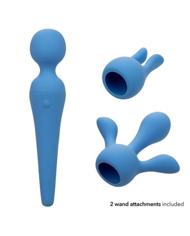 CALEXOTICS COUTURE KIT VIBRADOR WAND 10 VIBRACIONES AZUL CALEXOTICS COUTURE KIT VIBRADOR WAND 10 VIBRACIONES AZUL