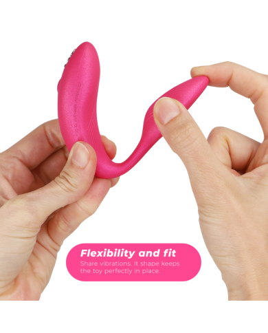 WE VIBE CHORUS VIBRADOR PAREJAS CON CONTROL SQUEEZE ROSA WE VIBE CHORUS VIBRADOR PAREJAS CON CONTROL SQUEEZE ROSA