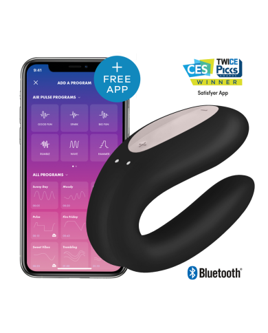 SATISFYER DOUBLE JOY CON APP MORADO SATISFYER DOUBLE JOY CON APP MORADO