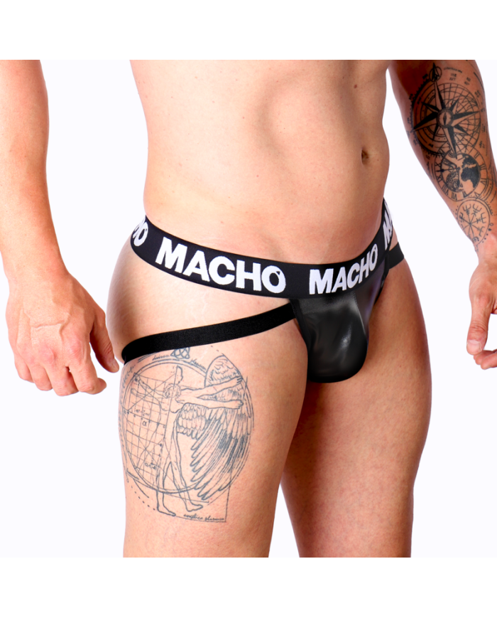 MACHO MX25NC JOCK CUERO NEGRO S