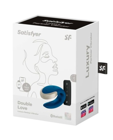SATISFYER APP DOUBLE LOVE VIBRADOR PAREJAS LUXURY AZUL SATISFYER APP DOUBLE LOVE VIBRADOR PAREJAS LUXURY AZUL