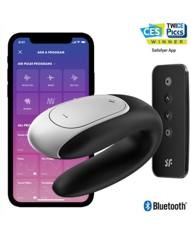 SATISFYER DOUBLE FUN PARTNER VIBRADOR NEGRO SATISFYER DOUBLE FUN PARTNER VIBRADOR NEGRO