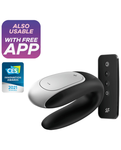 SATISFYER DOUBLE FUN PARTNER VIBRADOR NEGRO SATISFYER DOUBLE FUN PARTNER VIBRADOR NEGRO