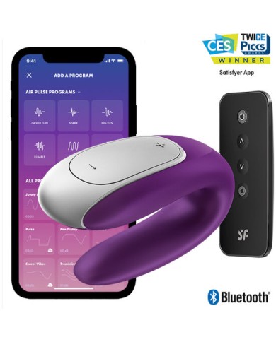 SATISFYER DOUBLE FUN PARTNER VIBRADOR LILA SATISFYER DOUBLE FUN PARTNER VIBRADOR LILA