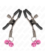 KINK PINZAS PARA PEZONES CON DOBLE CAMPANILLA ROSA 6 CM