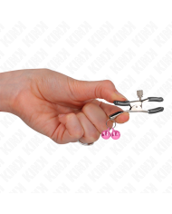 KINK PINZAS PARA PEZONES CON DOBLE CAMPANILLA ROSA 6 CM